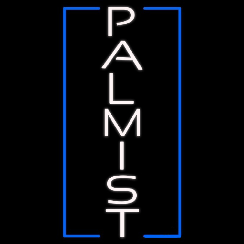 White Vertical Palmist Neonkyltti