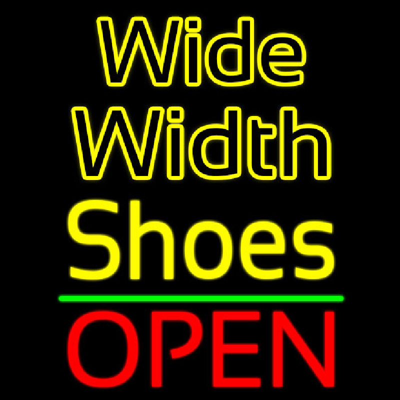 Wide Width Shoes Open Neonkyltti