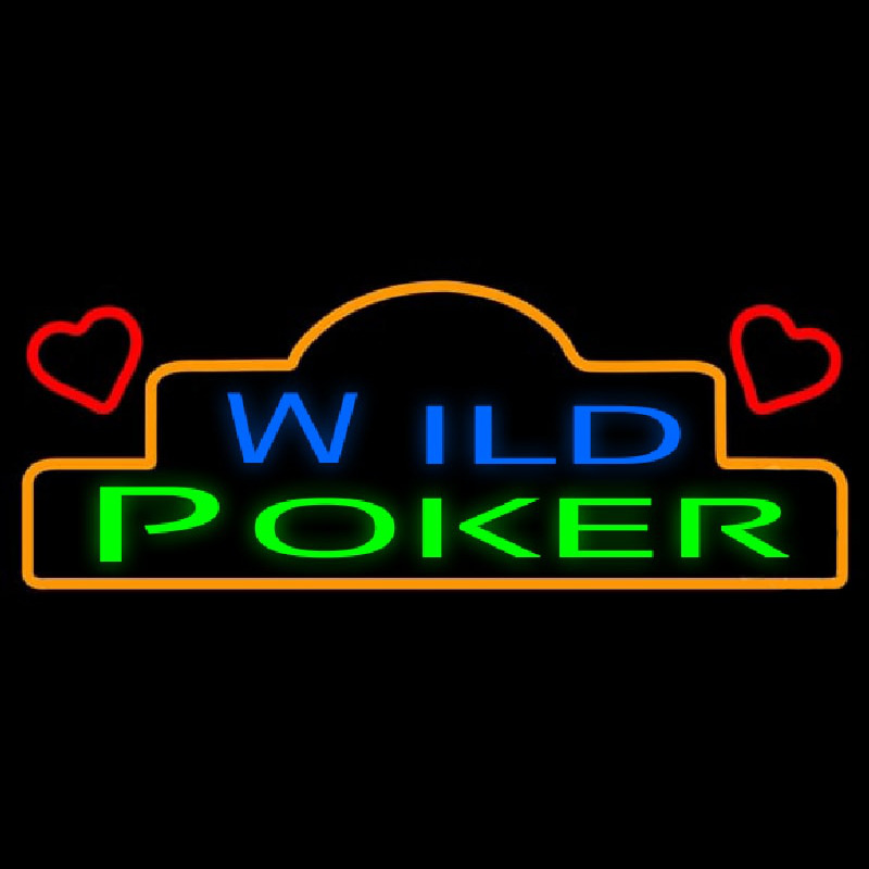 Wild Poker 1 Neonkyltti