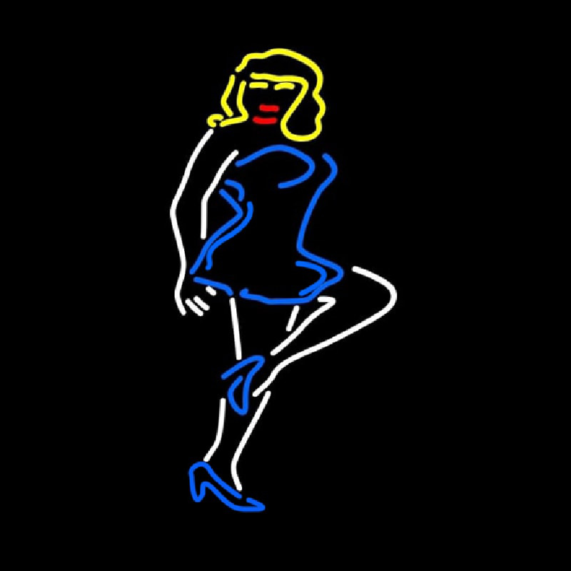 Woman Strip Night Club Neonkyltti