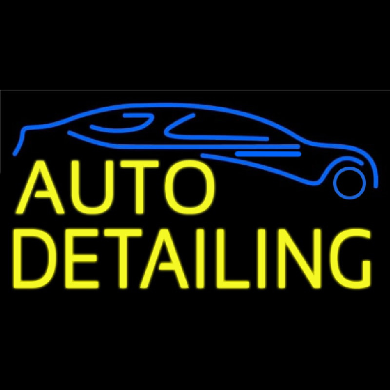 Yellow Auto Detailing 1 Neonkyltti