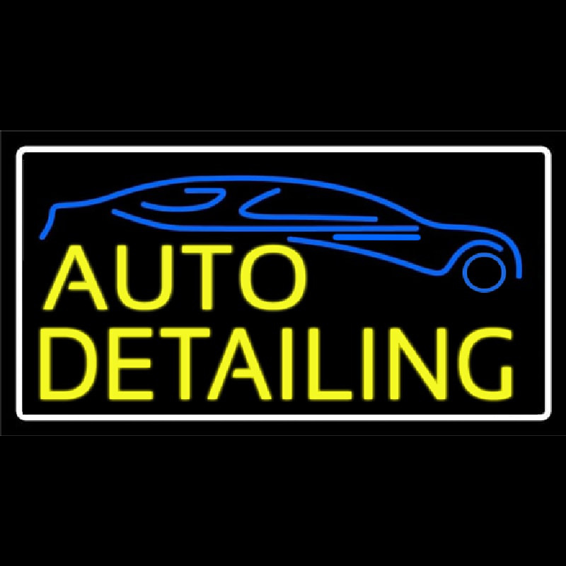 Yellow Auto Detailing Neonkyltti