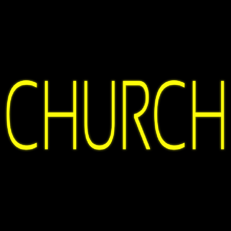 Yellow Church Neonkyltti