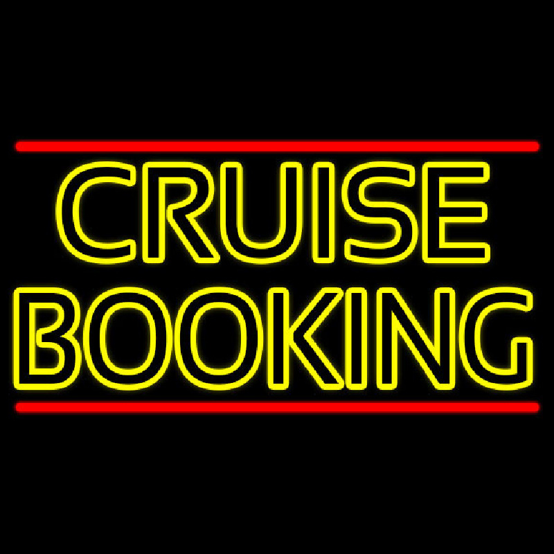 Yellow Cruise Booking Neonkyltti