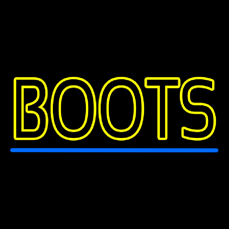Yellow Double Stroke Boots Neonkyltti