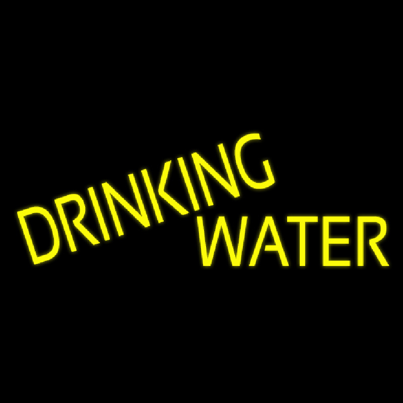 Yellow Drinking Water Neonkyltti