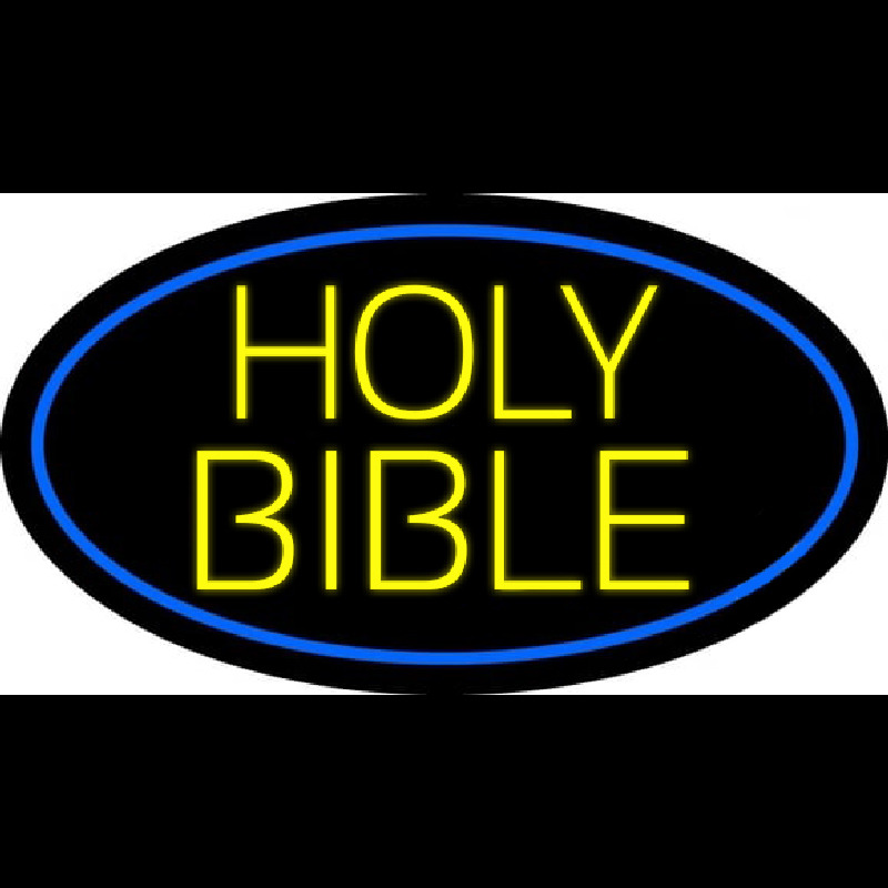 Yellow Holy Bible Neonkyltti