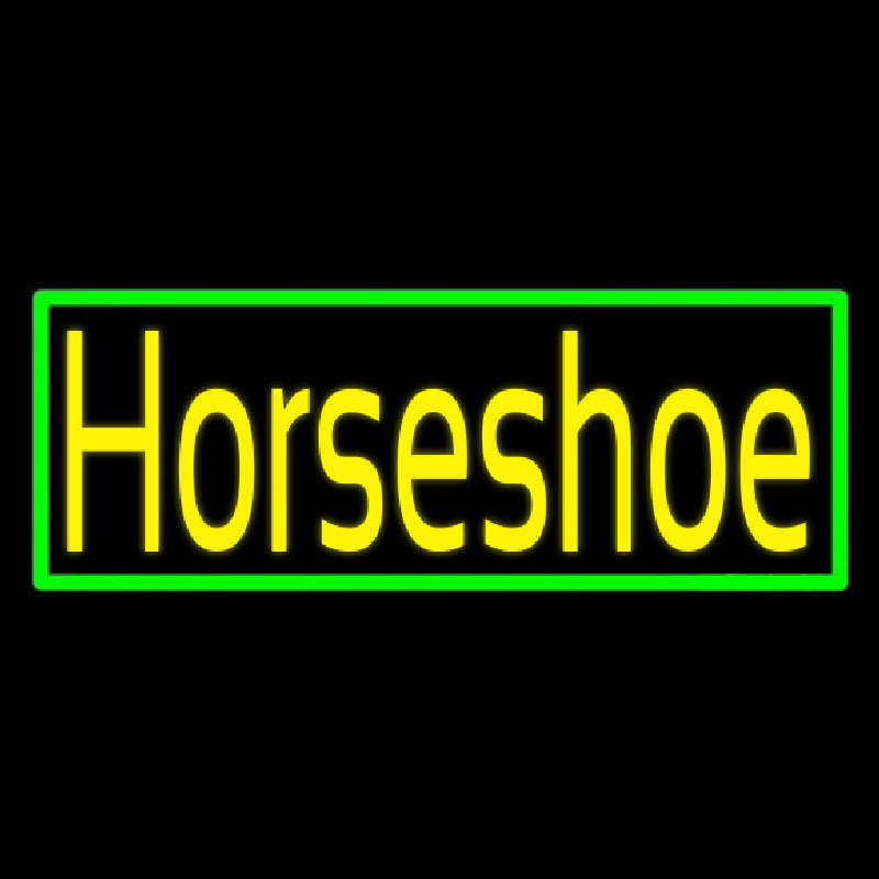 Yellow Horseshoe With Border Neonkyltti