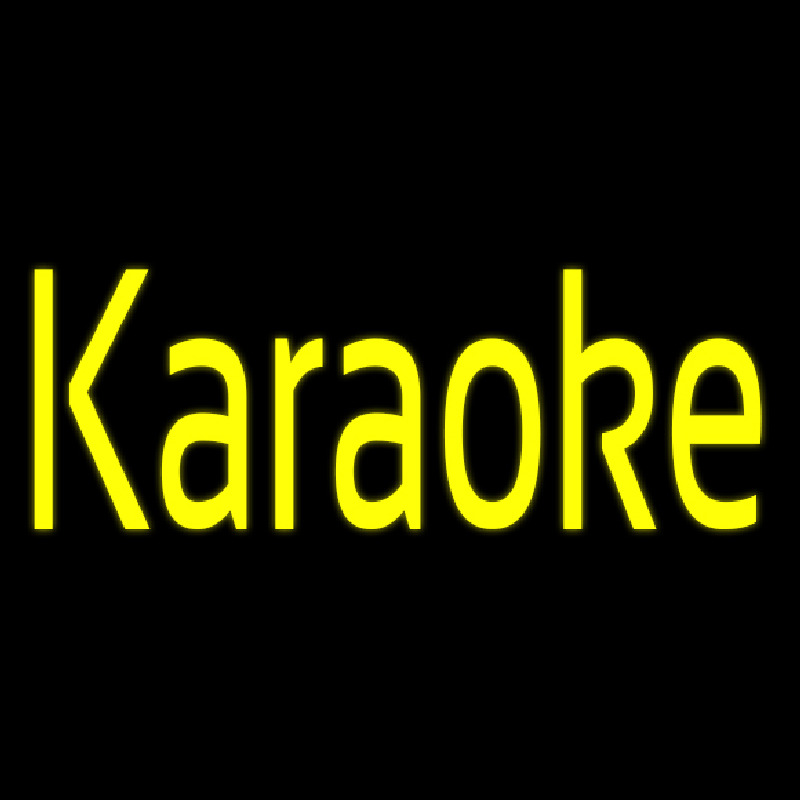 Yellow Karaoke 1 Neonkyltti