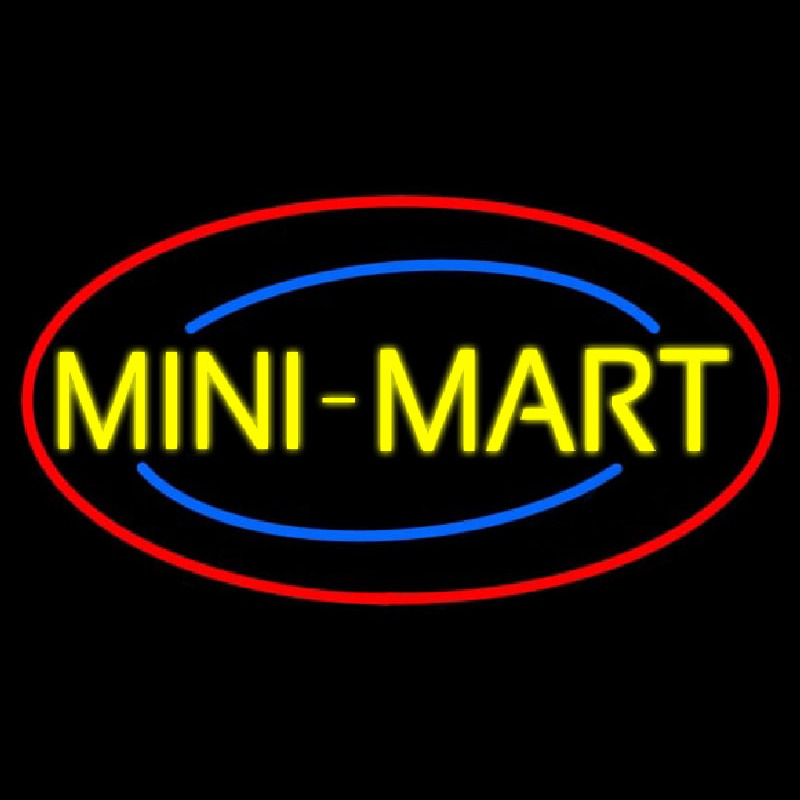 Yellow Mini Mart Neonkyltti