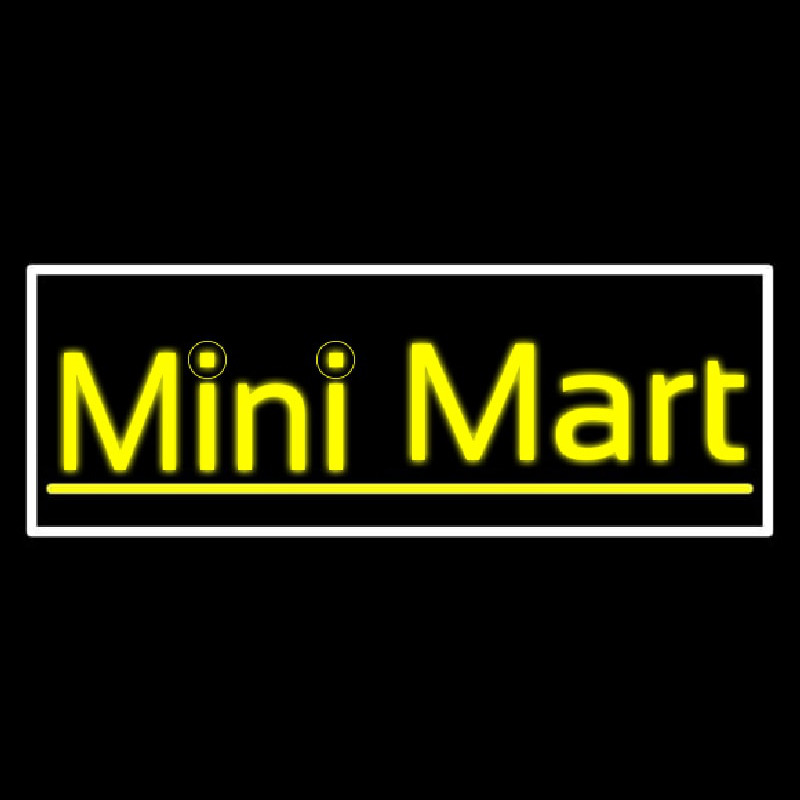 Yellow Mini Mart Neonkyltti
