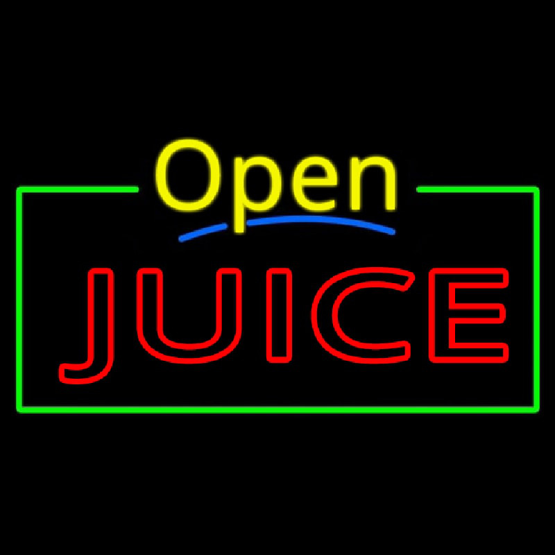 Yellow Open Double Stroke Juice Neonkyltti