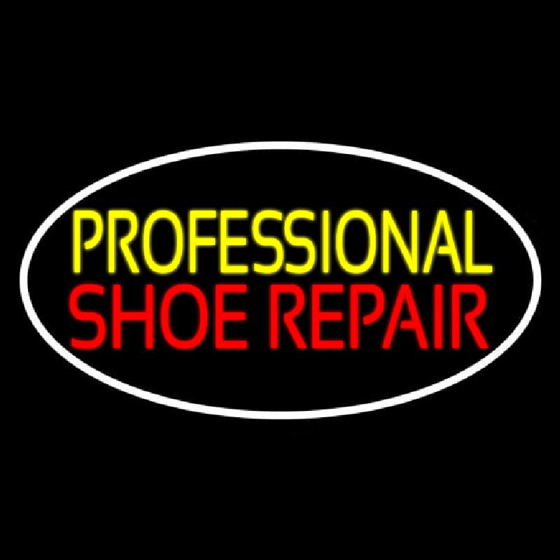 Yellow Professional Red Shoe Repair Neonkyltti