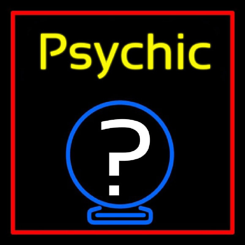 Yellow Psychic With Red Border Neonkyltti
