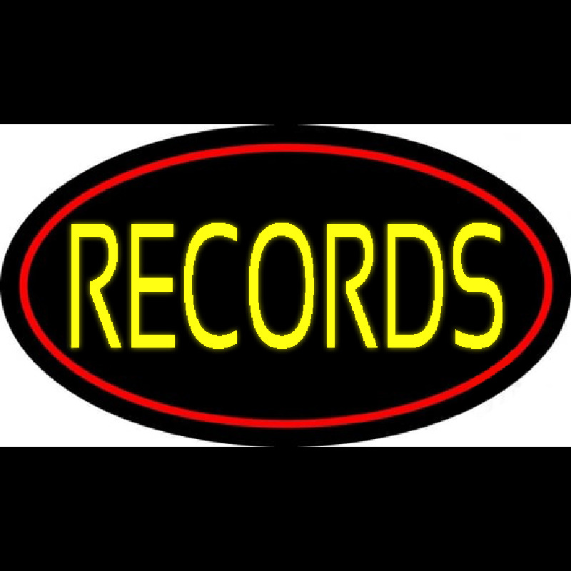 Yellow Records Red Border 2 Neonkyltti