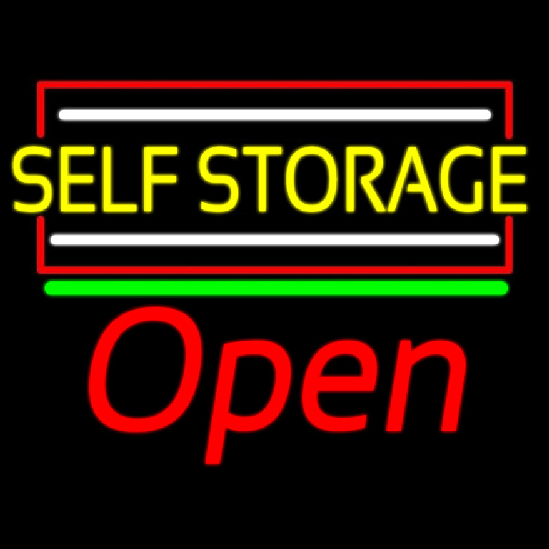 Yellow Self Storage Block With Open 1 Neonkyltti