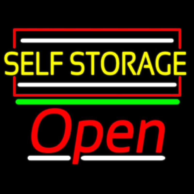 Yellow Self Storage Block With Open 2 Neonkyltti