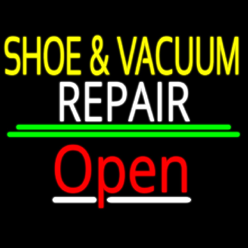 Yellow Shoe And Vacuum White Repair Open Neonkyltti