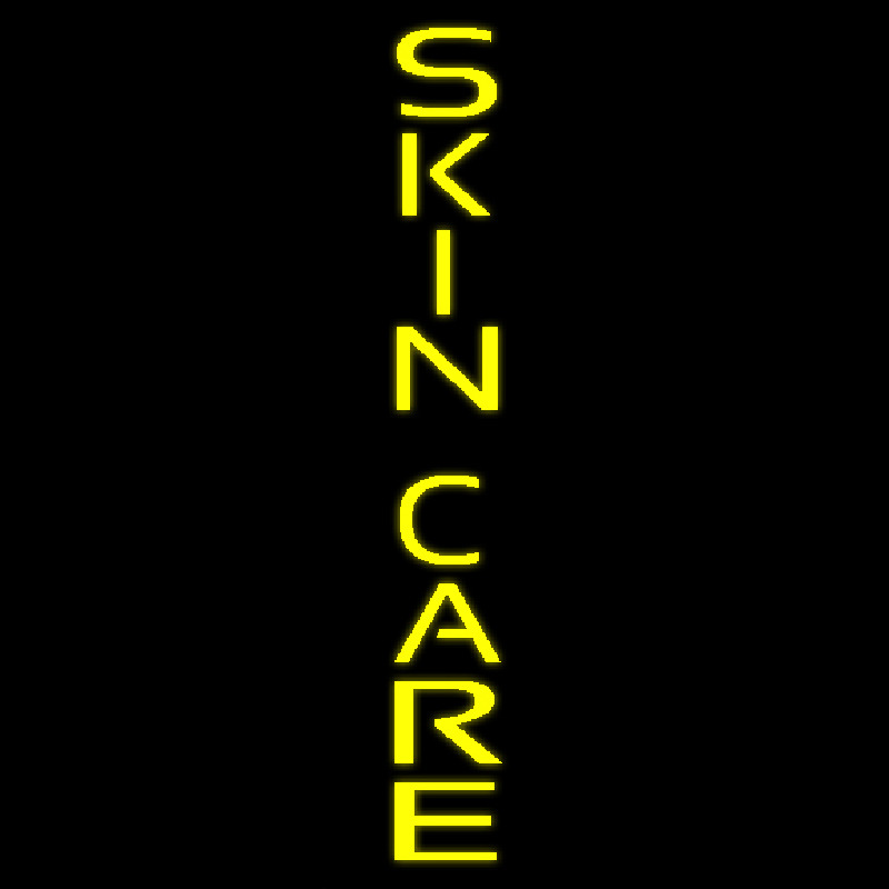 Yellow Vertical Skin Care Neonkyltti