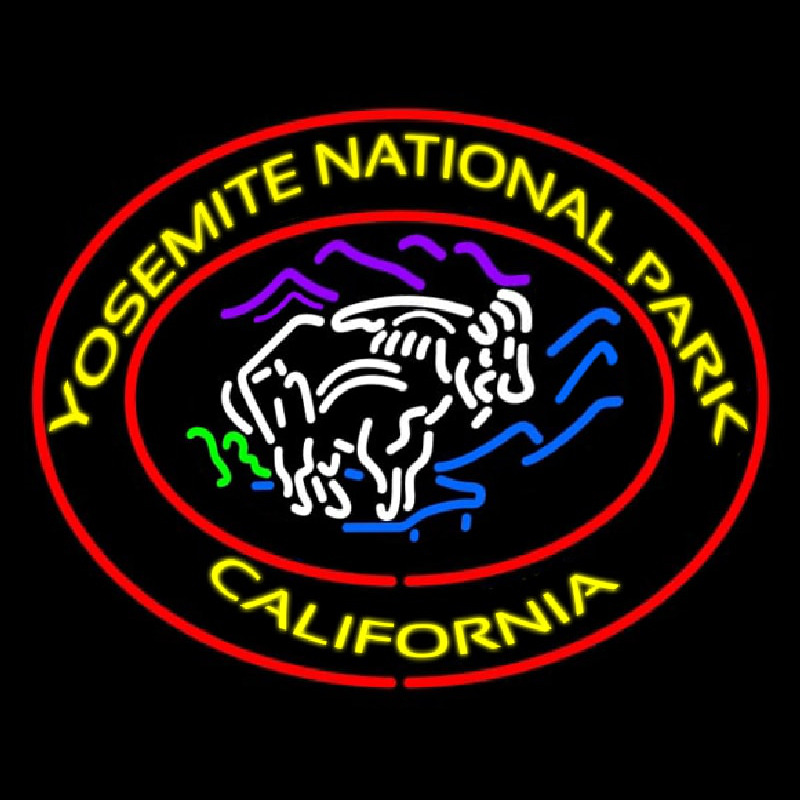 Yosemite National Park California Neonkyltti