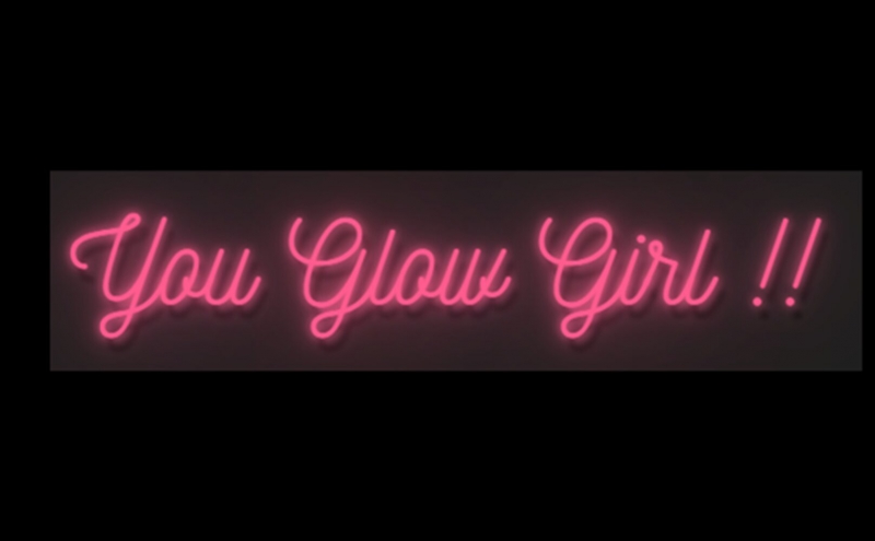 You Glow Girl Neonkyltti