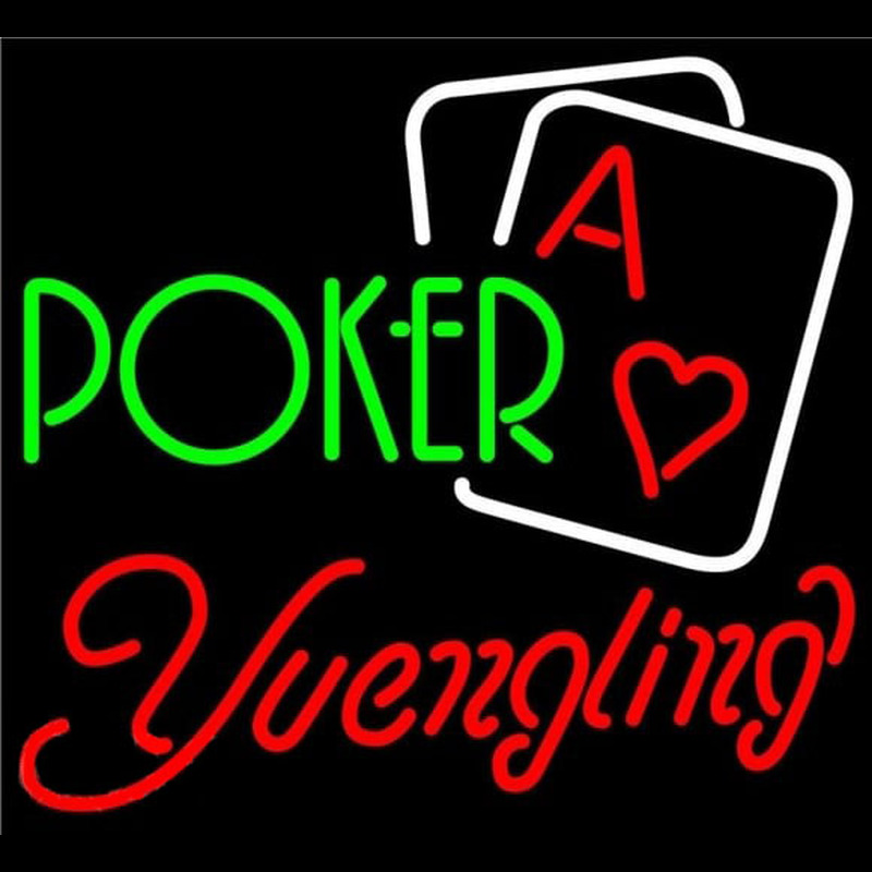 Yuengling Green Poker Beer Sign Neonkyltti