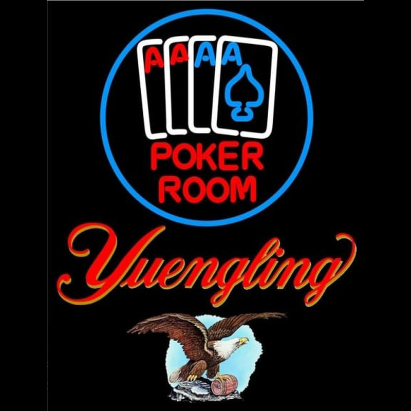 Yuengling Poker Room Beer Sign Neonkyltti