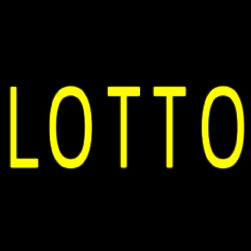 Yellow Lotto Neonkyltti