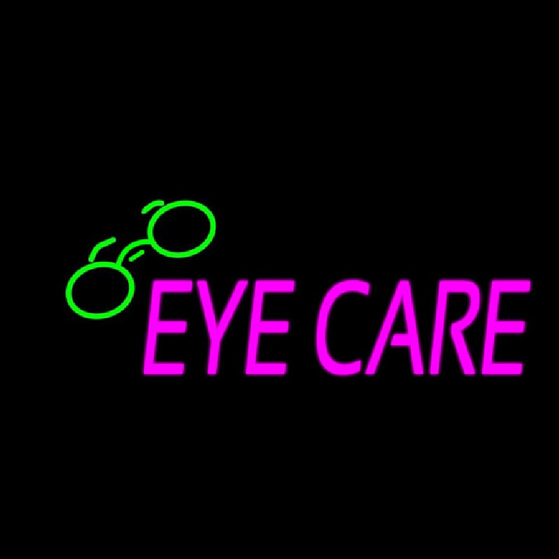 Pink Eye Care Logo Neonkyltti