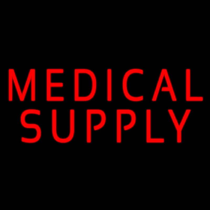 Red Medical Supply Neonkyltti