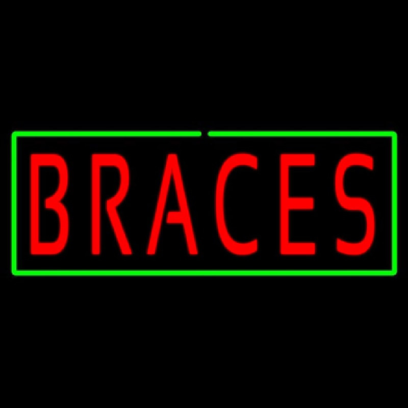 Red Braces Green Border Neonkyltti