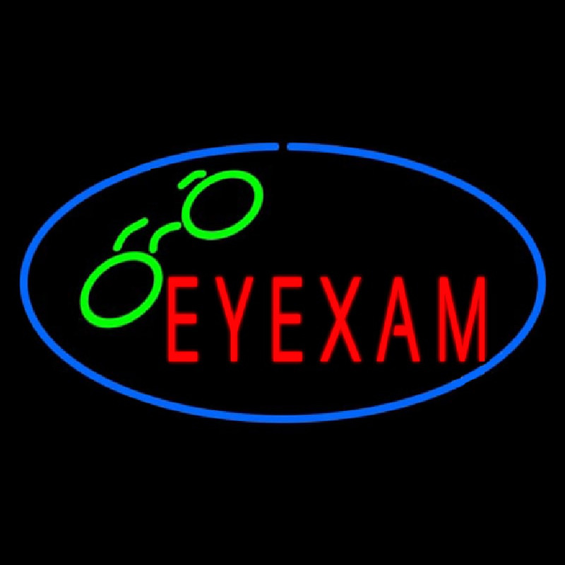 Eye E ams Oval Blue Neonkyltti