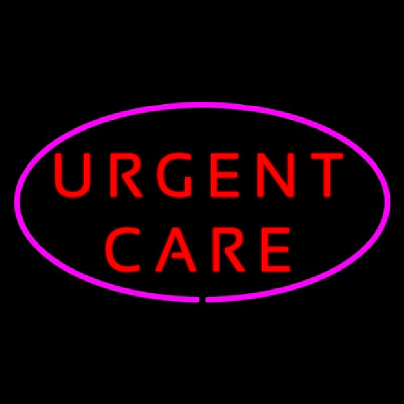 Urgent Care Oval Pink Neonkyltti