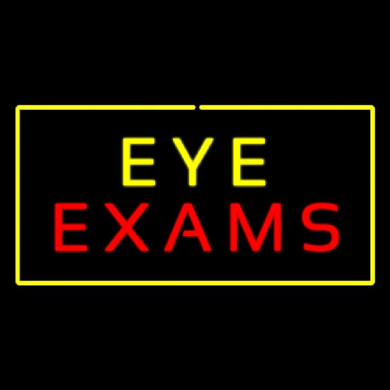 Eye E am With Yellow Border Neonkyltti