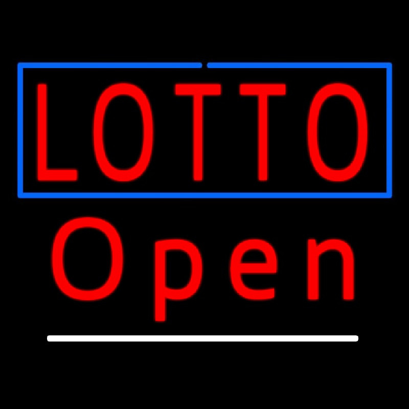 Red Lotto Open Neonkyltti