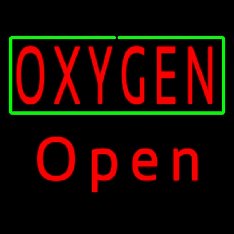 Red O ygen Green Open Neonkyltti