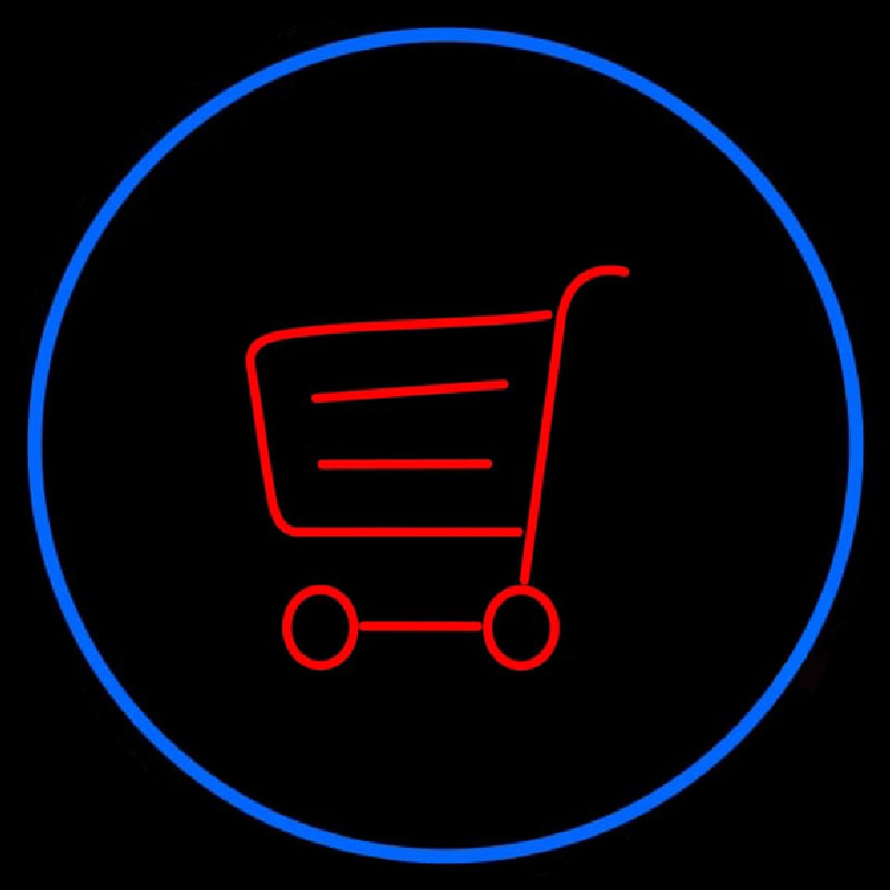 Grocery Trolley Logo Neonkyltti