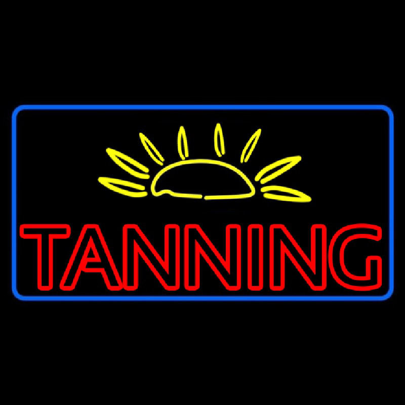 Tanning With Sun Rays Neonkyltti