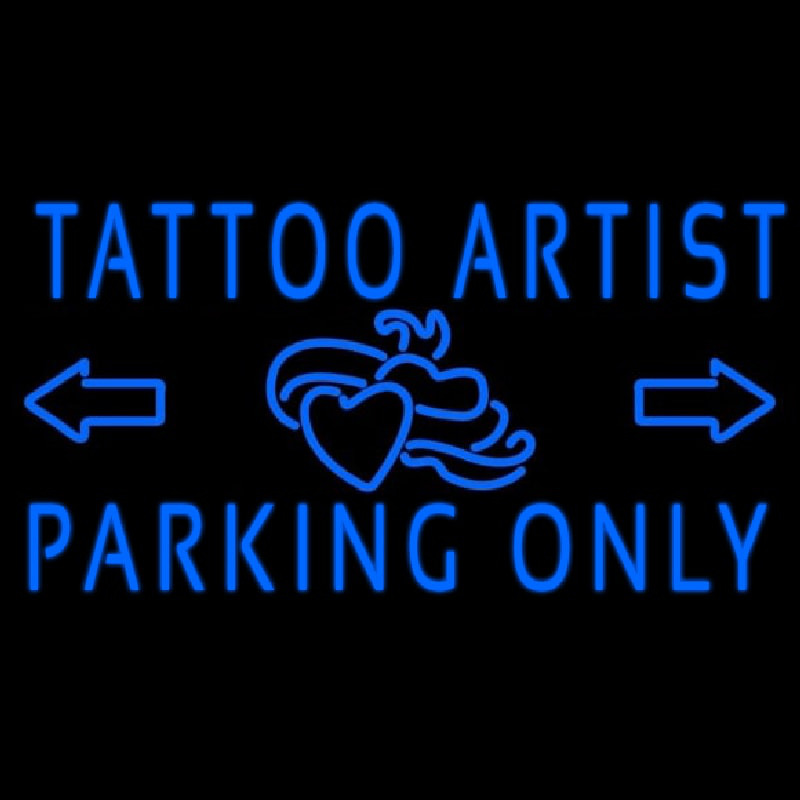 Tattoo Artist Parking Only Neonkyltti