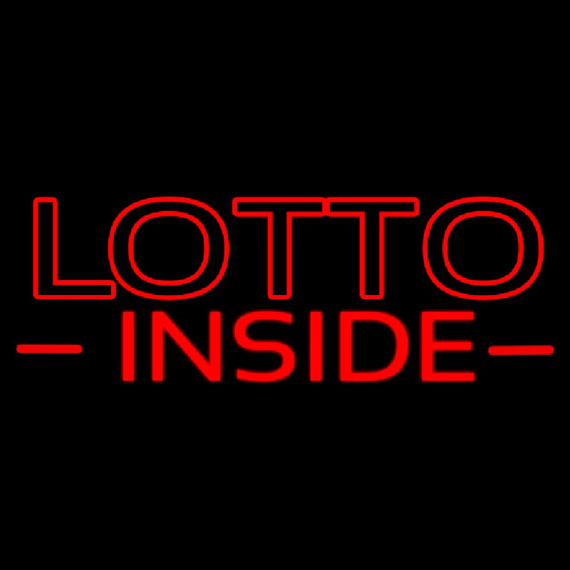 Red Lotto Inside Neonkyltti