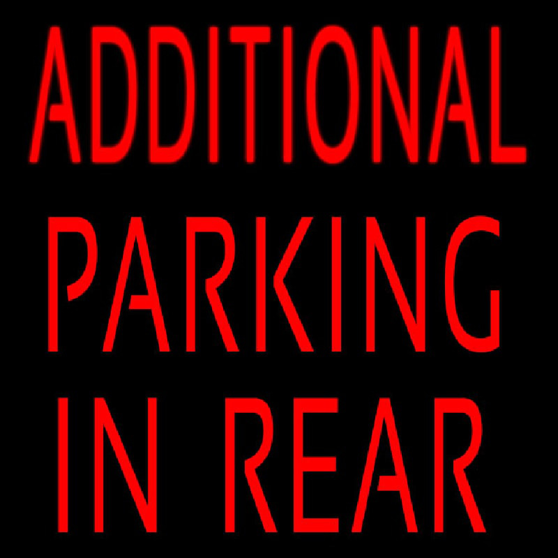 Additional Parking In Rear Neonkyltti