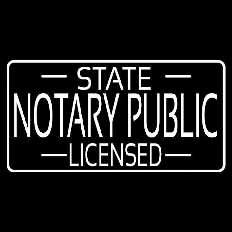 State Notary Public Licensed Neonkyltti