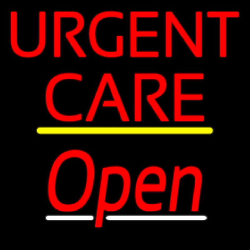 Urgent Care Script2 Open Yellow Line Neonkyltti