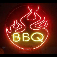  Flames BBQ Neonkyltti