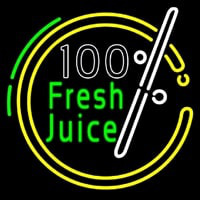 100 Percent Fresh Juice Neonkyltti