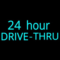 24 Hours Drive Thru Neonkyltti