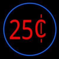 25 Cent Logo Neonkyltti