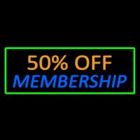 50 Off Membership Neonkyltti