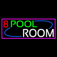 8 Pool Room With Pink Border Neonkyltti