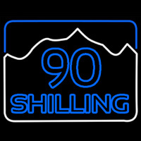 90 Shilling Logo Neonkyltti